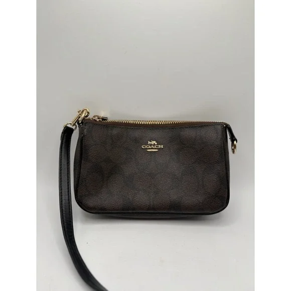 Coach Nolita 19 Women's Brown Leather Handbag ZIP Bag READ - Picture 1 of 10
